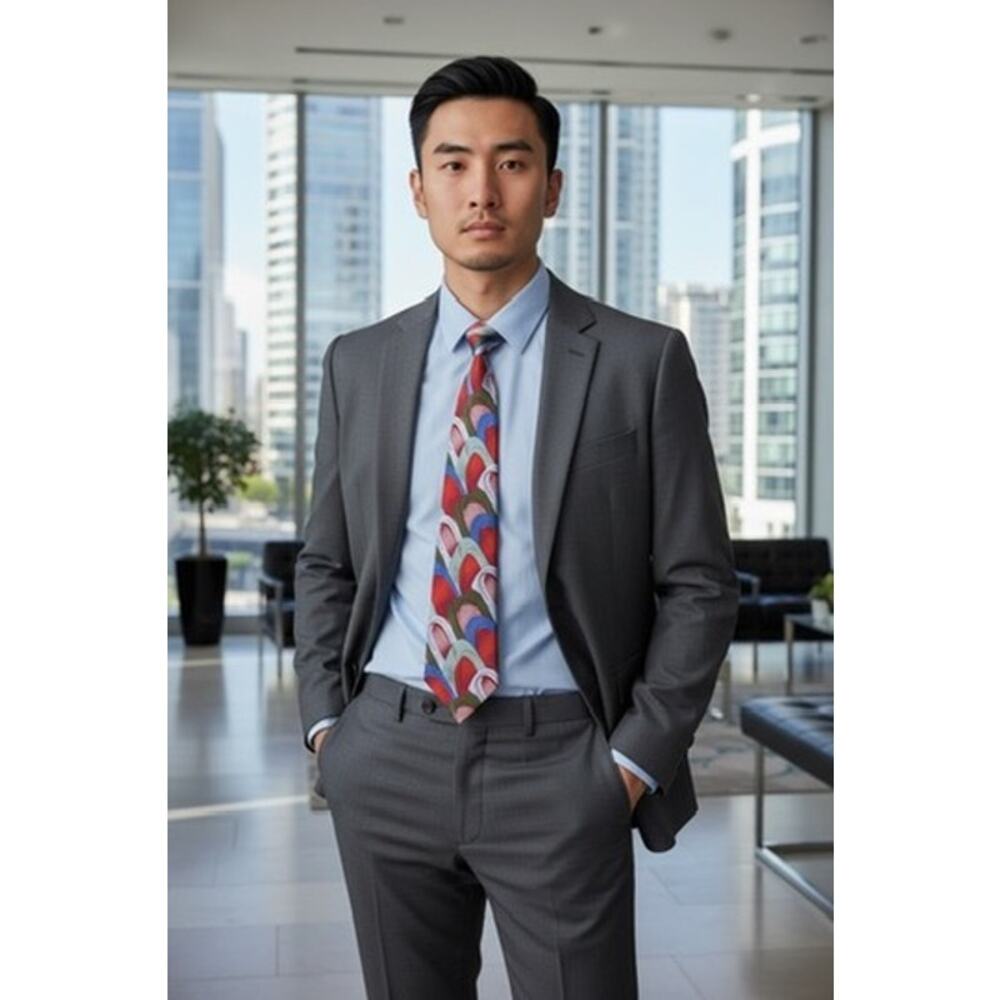 "J.Garcia" Northern Lights Anniversary Tie Co. 39‎ Limited Edition  63" Long